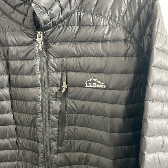 NWT L.L. Bean Men’s Black Ultralight 850 Down Jacket Water Resistant - Size XXL - Picture 3 of 12